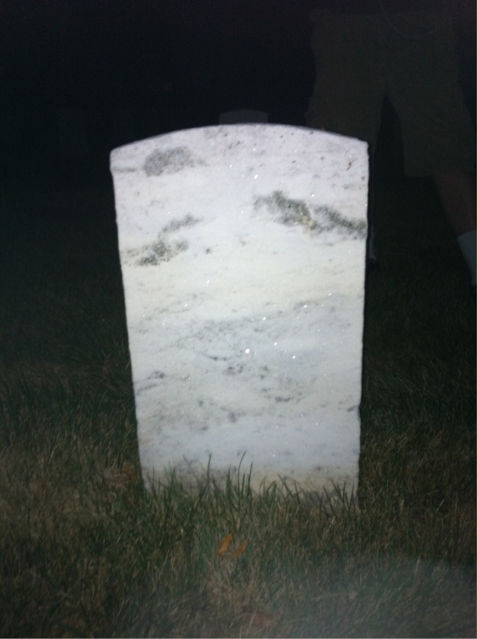Back of headstone — A Mckay