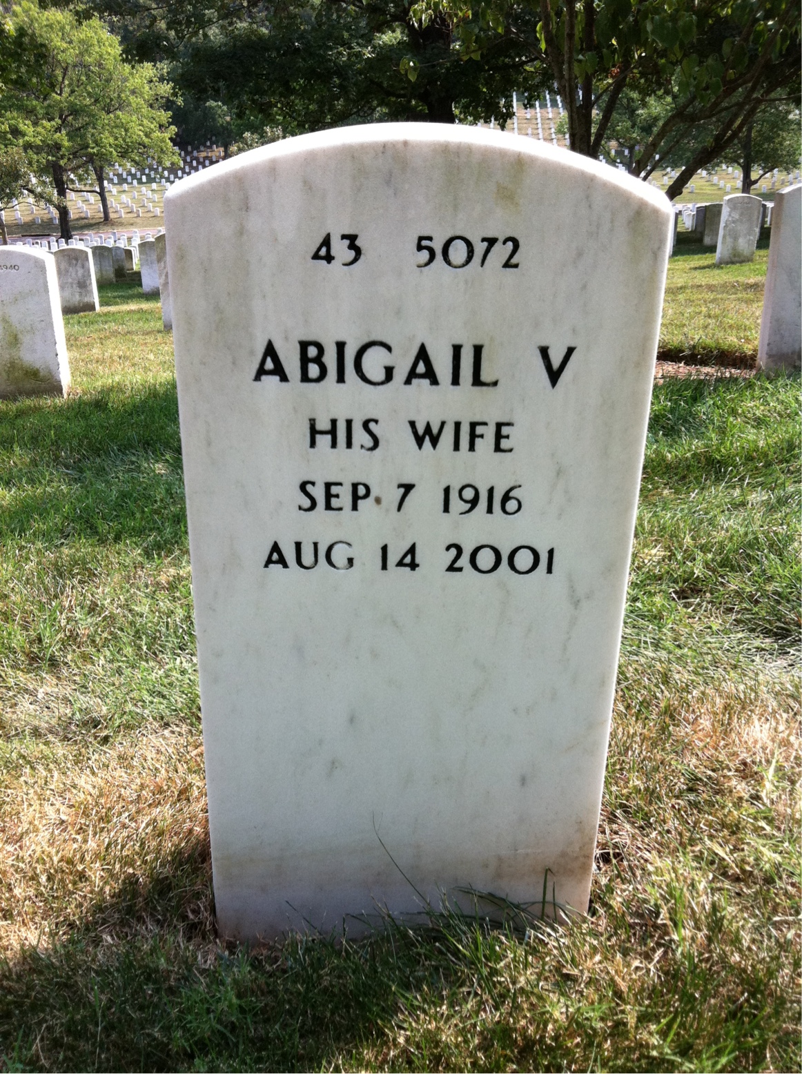 Back of headstone — Robert Hunt