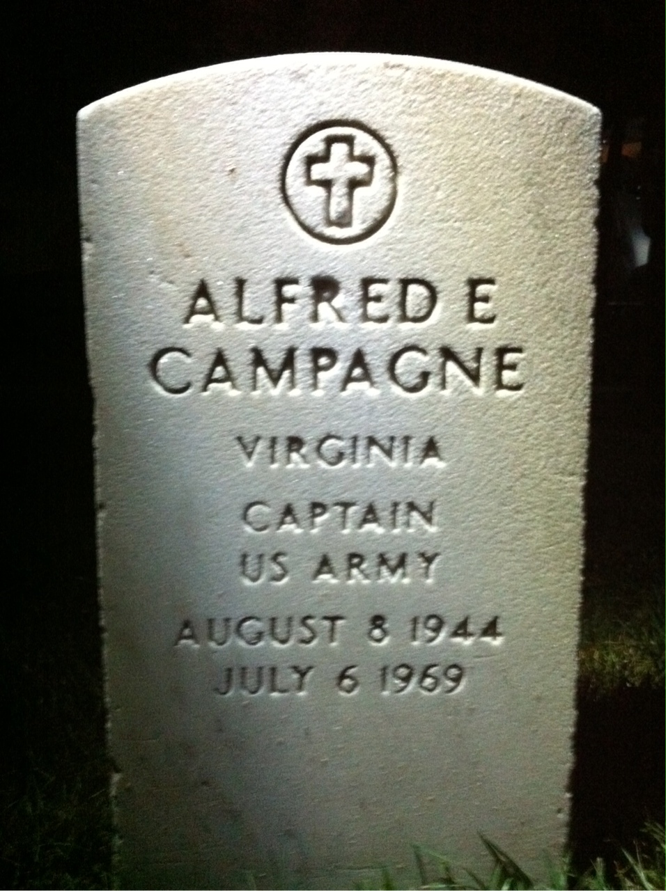 Headstone of Alfred Campagne