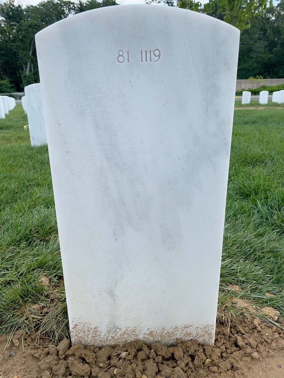 Back of headstone — James Conrad