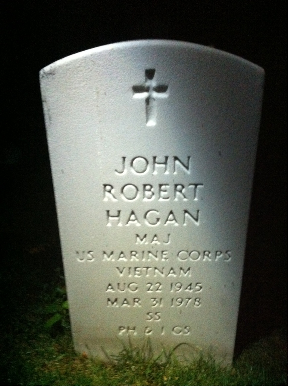 Headstone of John Robert Hagan