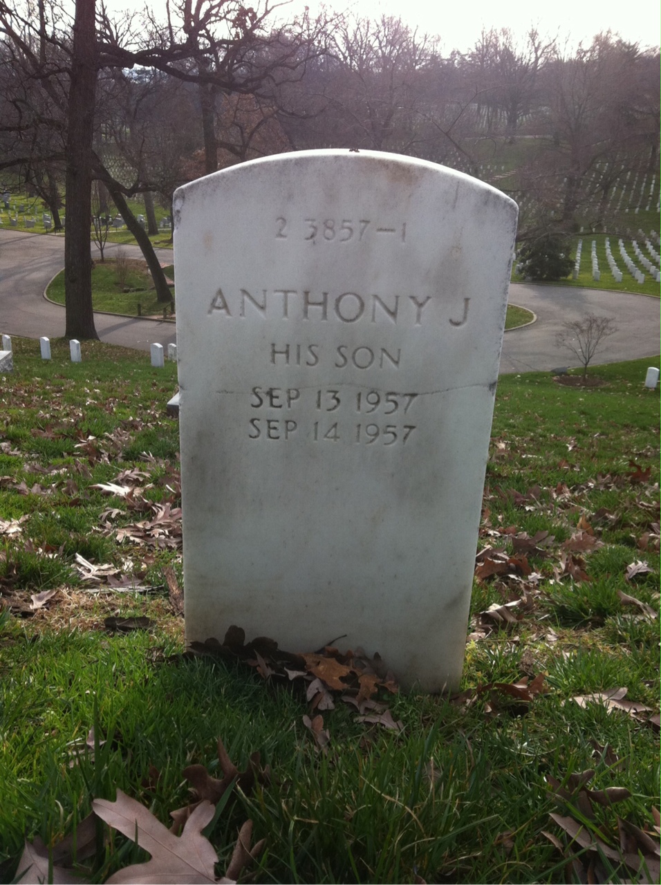 Back of headstone — William Byron