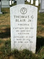Thomas Blair — Headstone Front