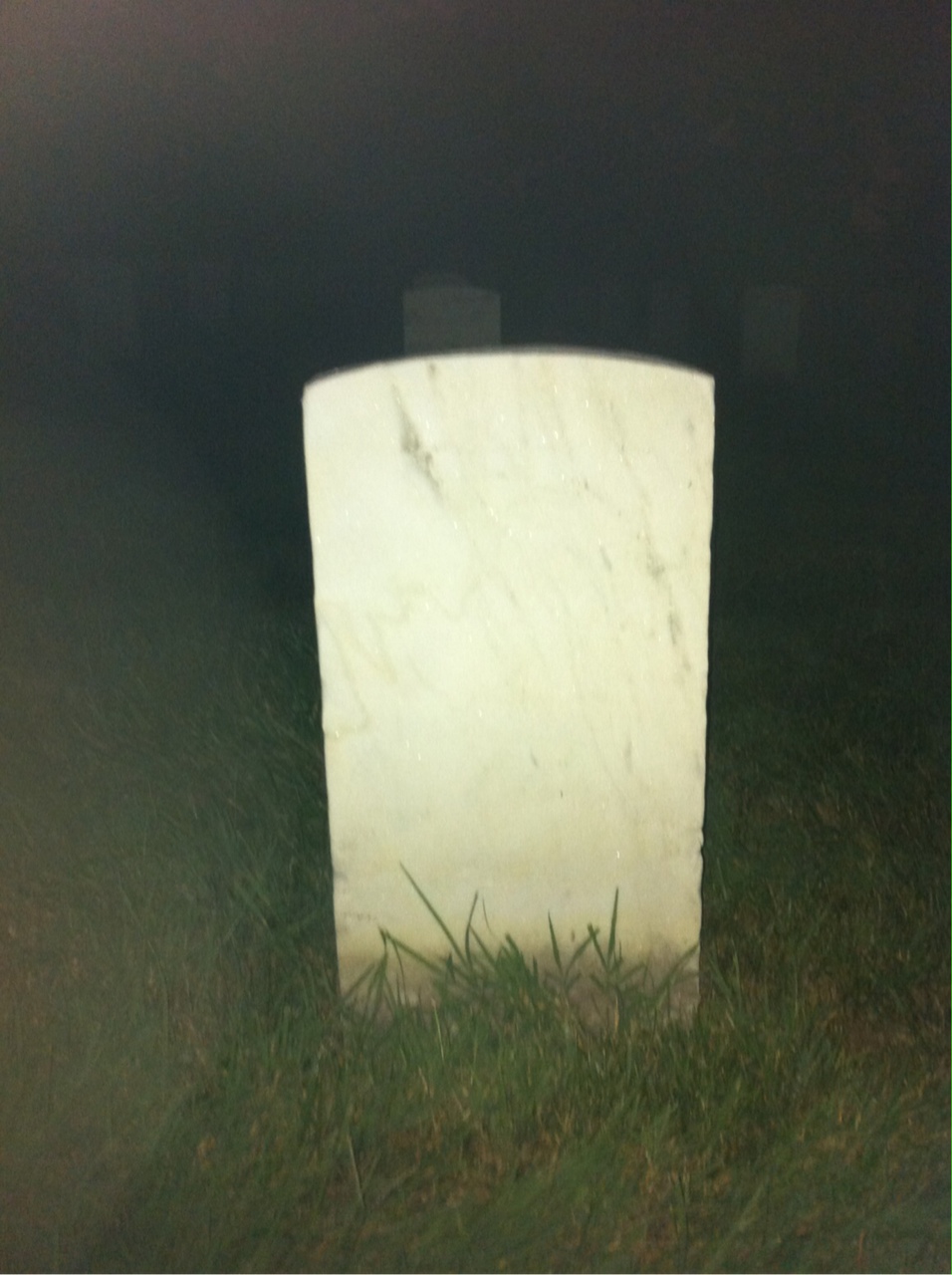 Back of headstone — Jonas Cox