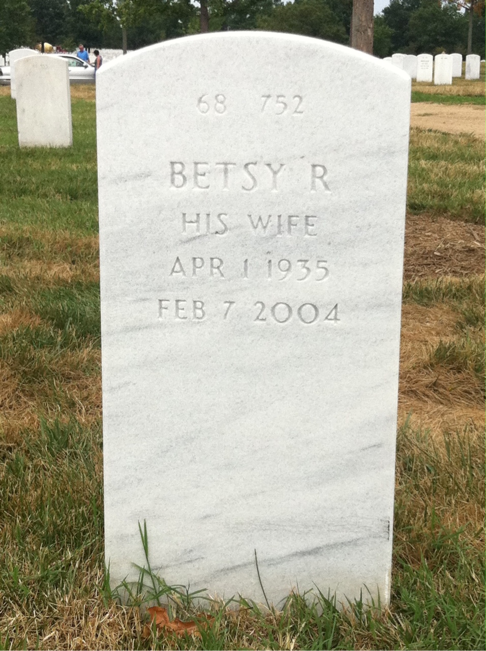 Back of headstone — James Laster