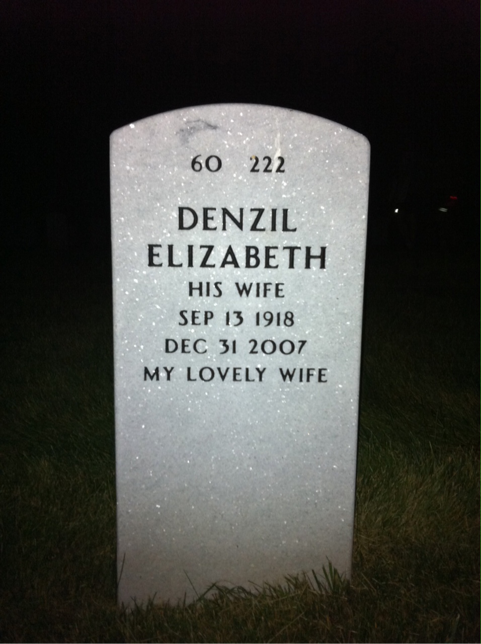 Back of headstone — Francis Murdoch