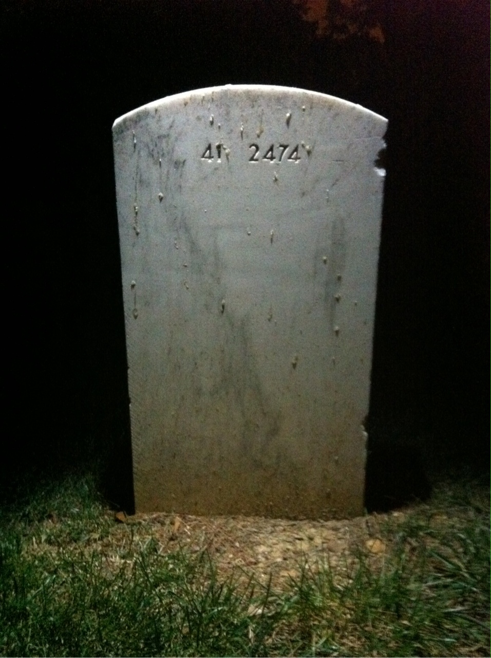 Back of headstone — Elizabeth Bacon