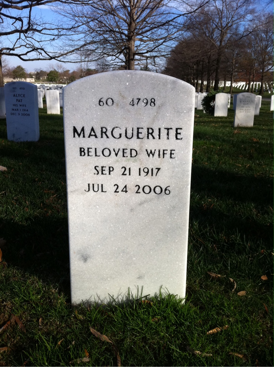 Back of headstone — Keith O'Keefe