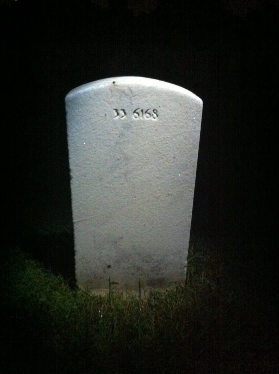 Back of headstone — George Bieberitz
