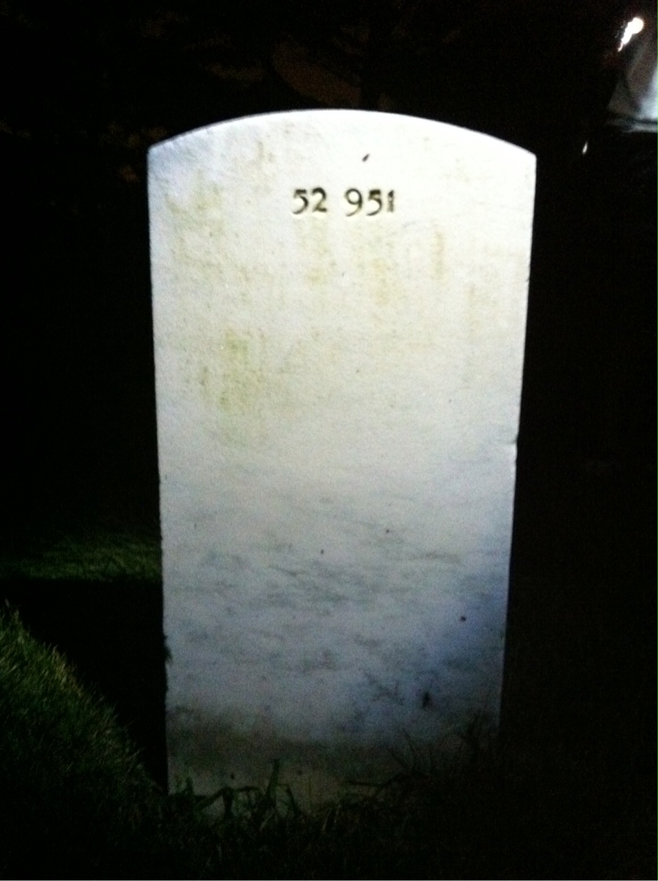 Back of headstone — Joseph Bracelin