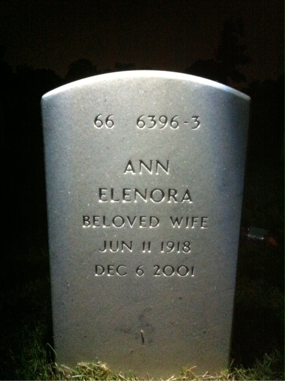 Back of headstone — Christopher Keegan
