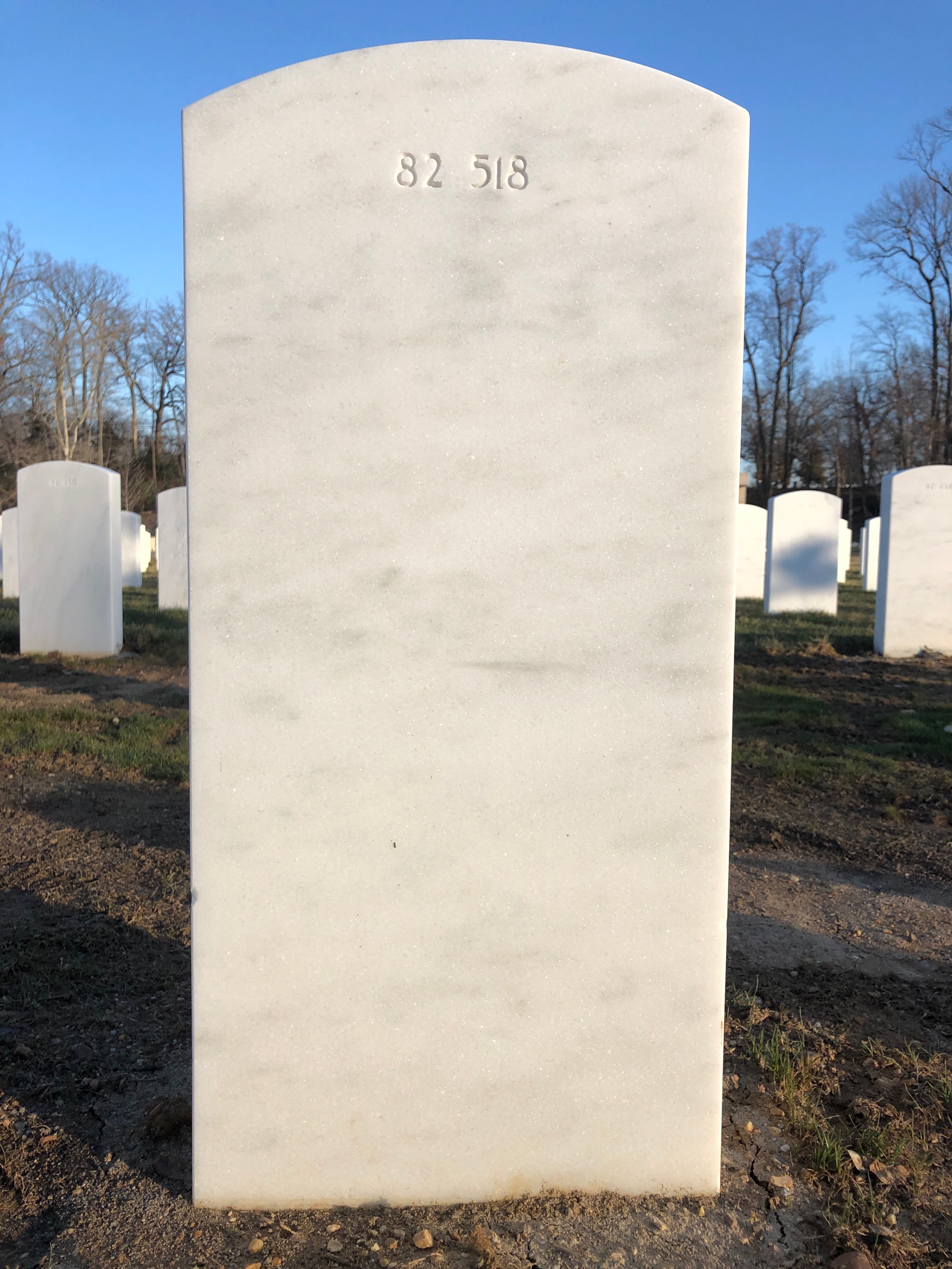 Back of headstone — Victor Sumter Vierra