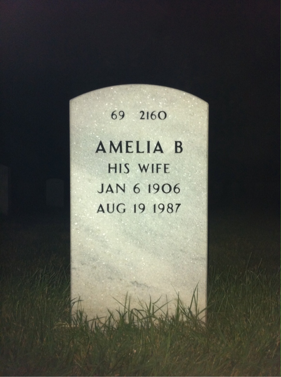 Back of headstone — Robert Camp