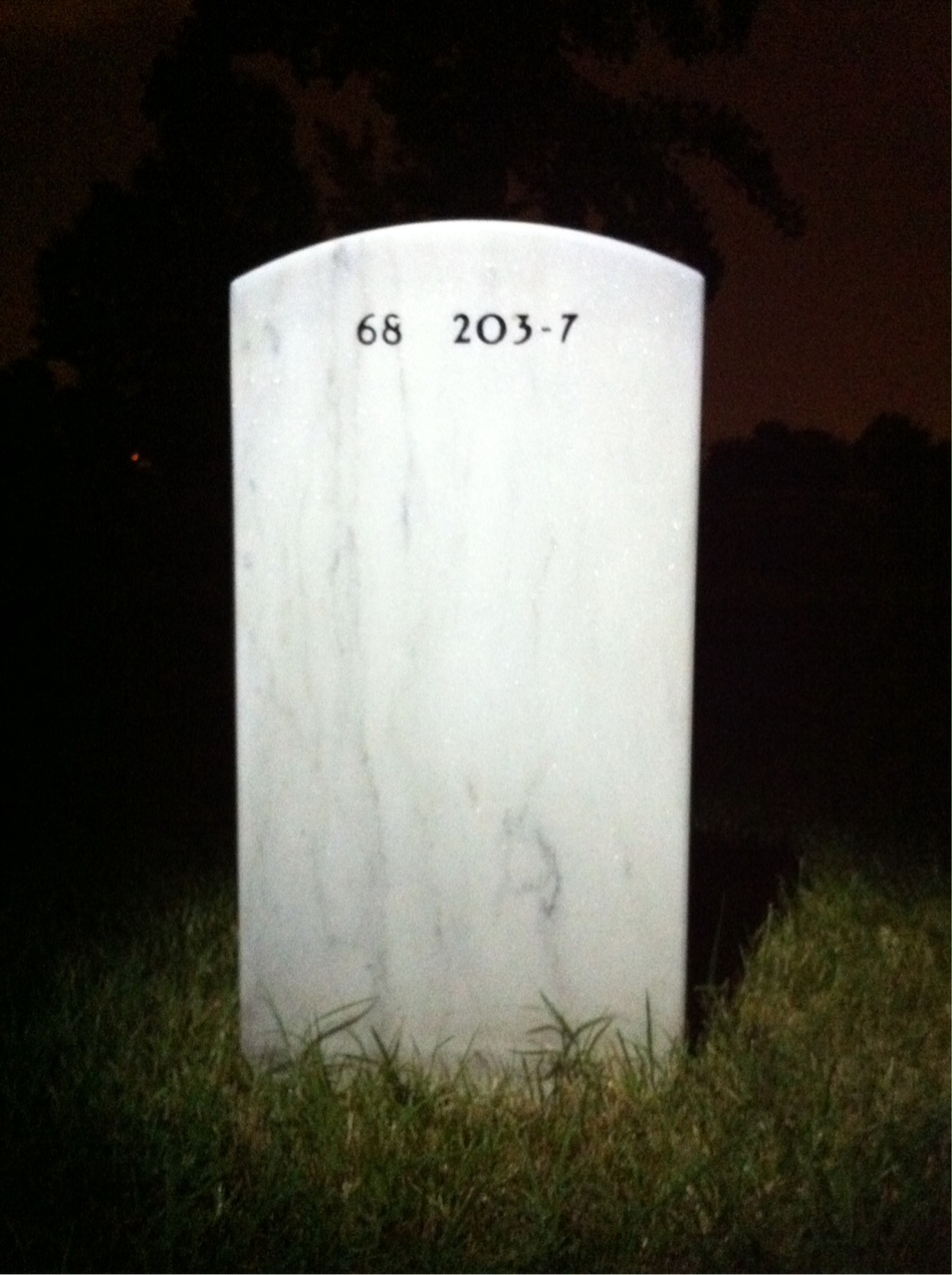 Back of headstone — Andrew Holt