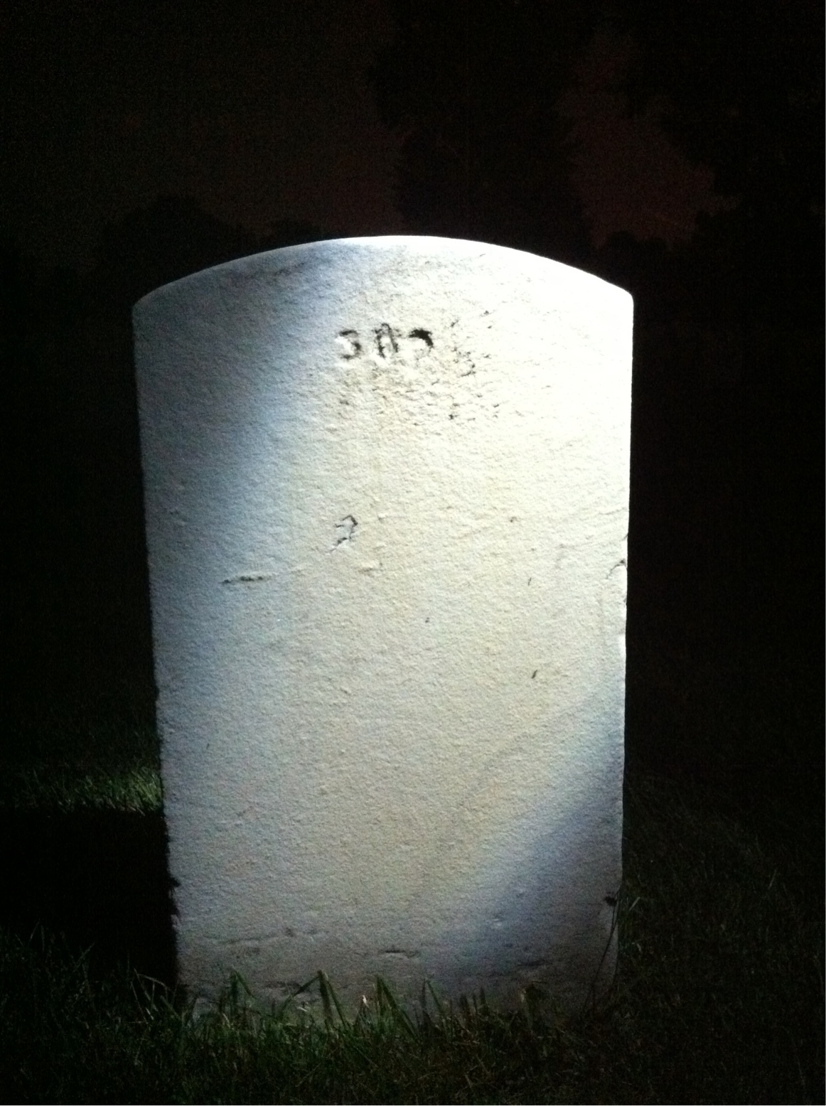 Back of headstone — Mary Mckee