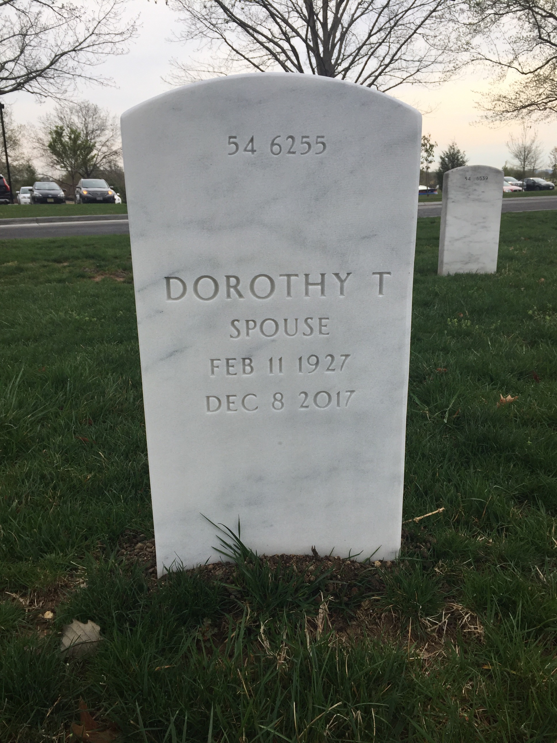 Back of headstone — Harry Warmbier