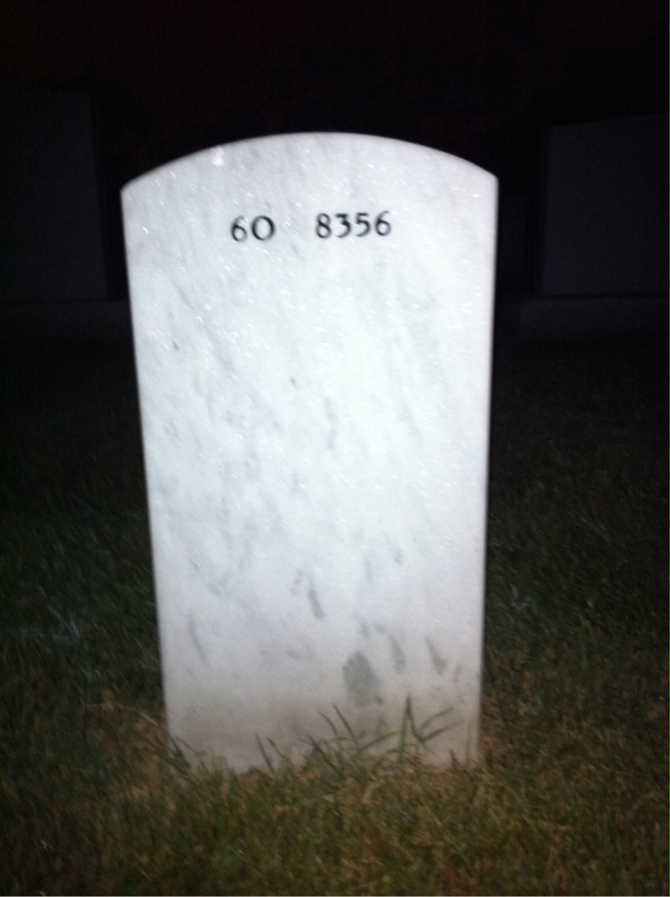 Back of headstone — Walter Harm