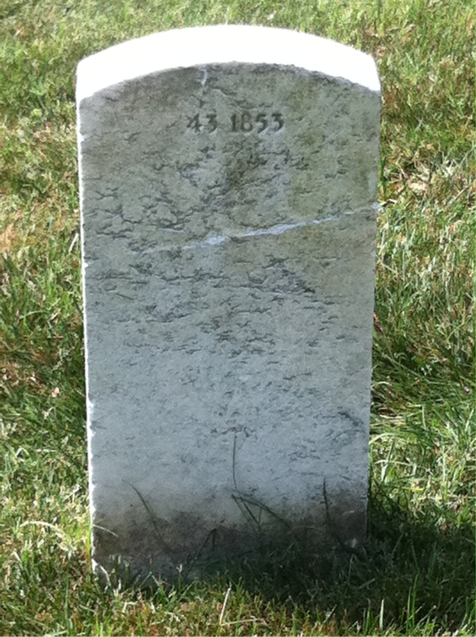 Back of headstone — Edgar Murphy