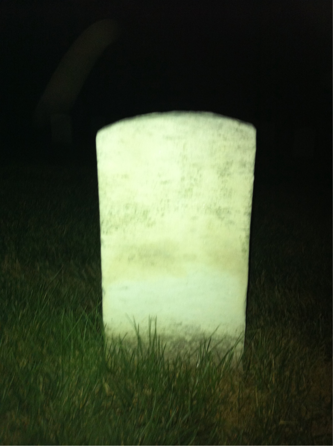 Back of headstone — William Morgan