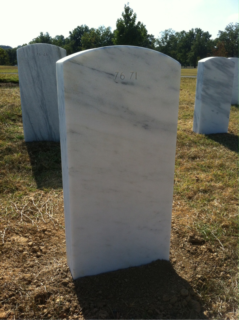 Back of headstone — Lawrence Mullan