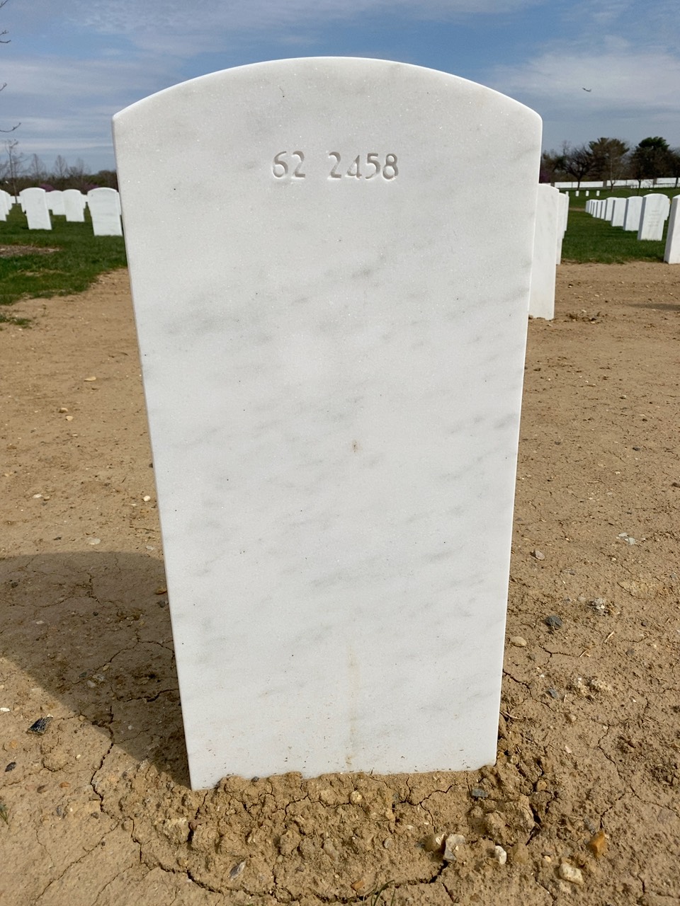 Back of headstone — David Lee Phillips