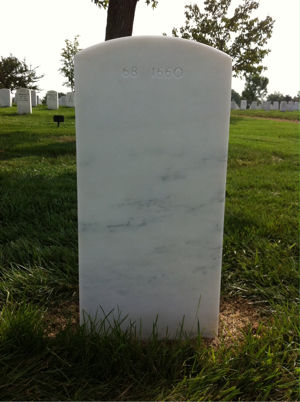 Back of headstone — Anthony Cruz Borja