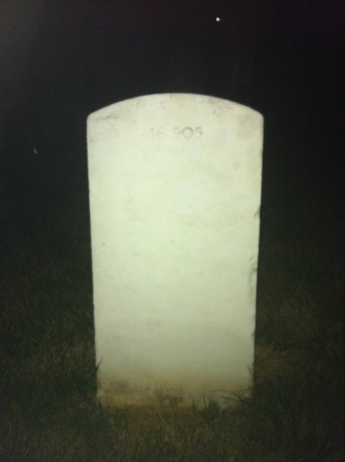 Back of headstone — Albert Bentley