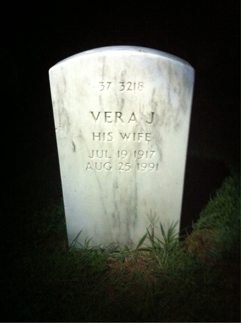 Back of headstone — Robert Munson