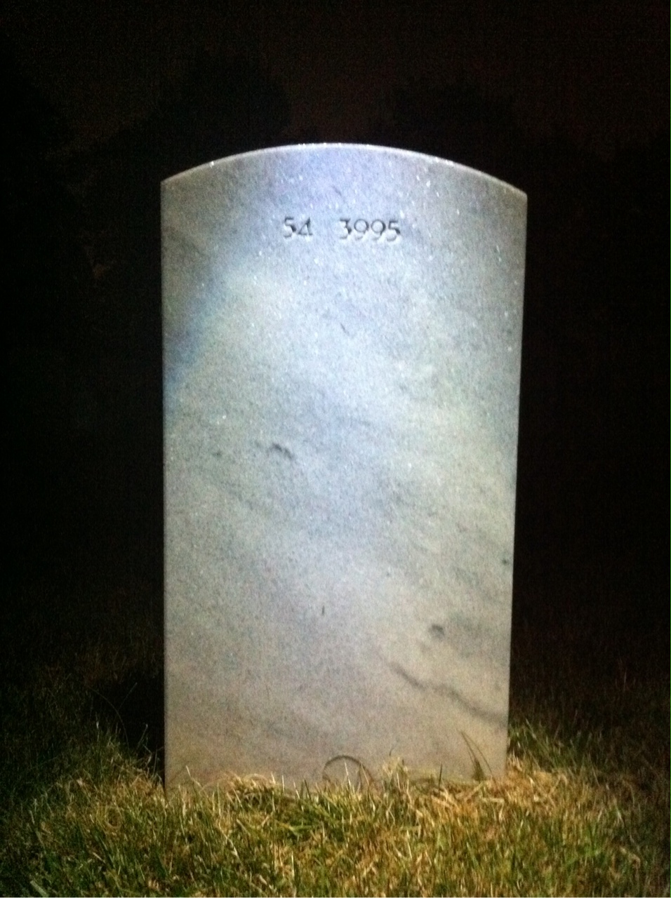 Back of headstone — Francis Abt