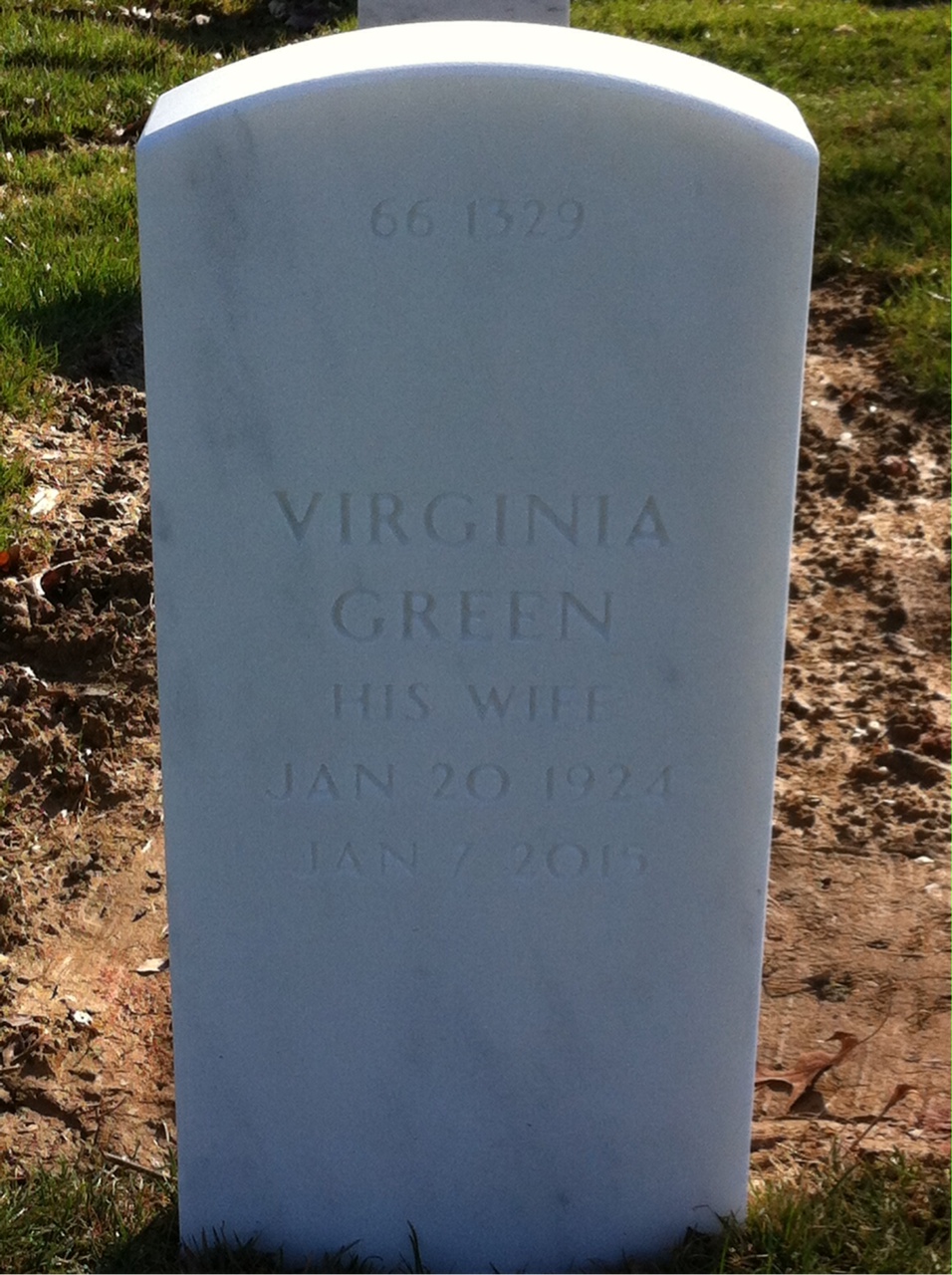 Back of headstone — Carl Mauro