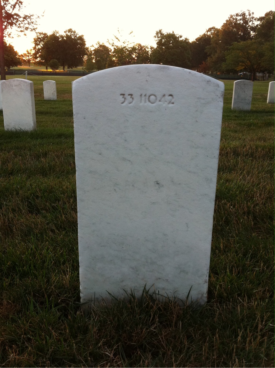 Back of headstone — Camille Mogland
