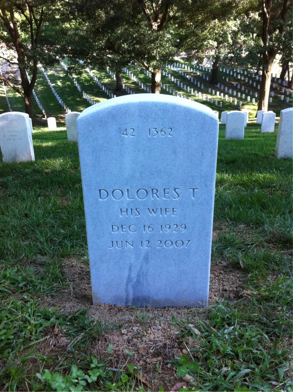 Back of headstone — Herbert Scharpf