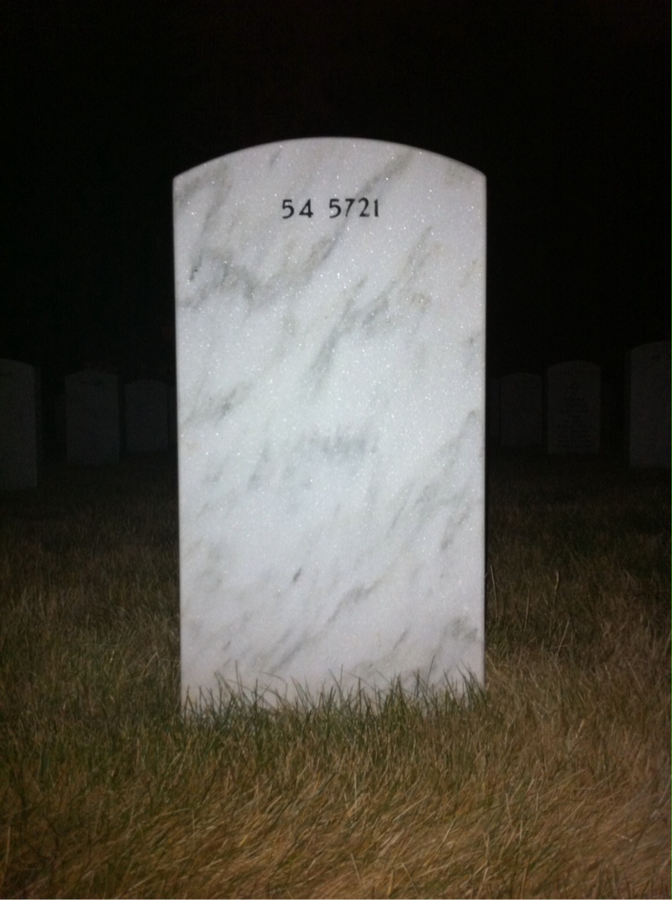 Back of headstone — Thomas Drago