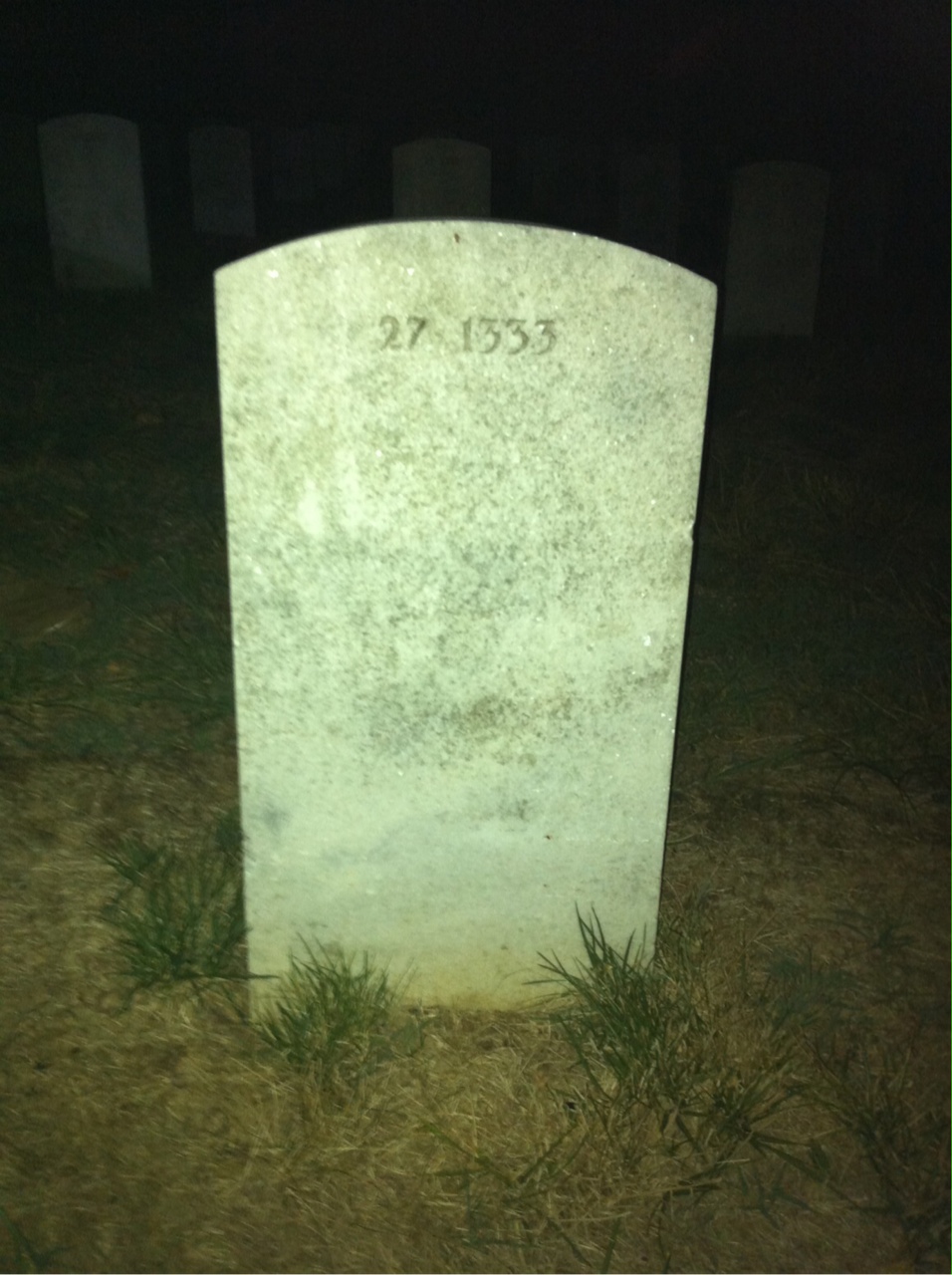 Back of headstone — Robert Abrens