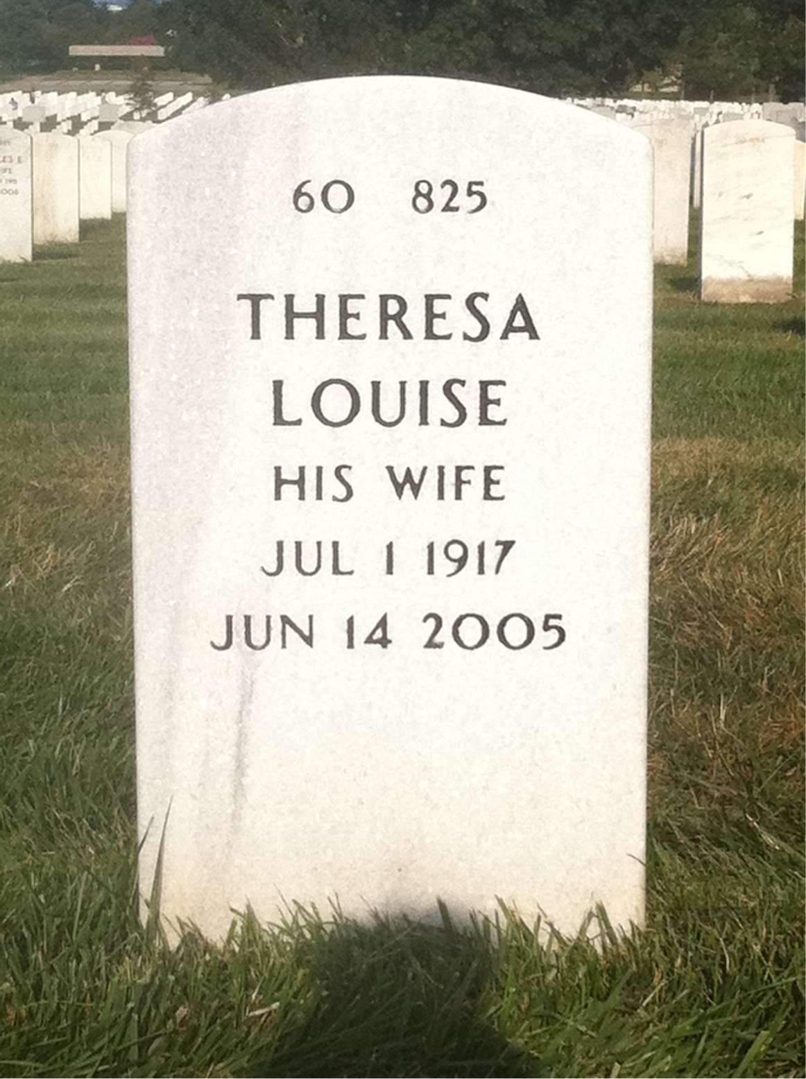 Back of headstone — Arthur Hoeg