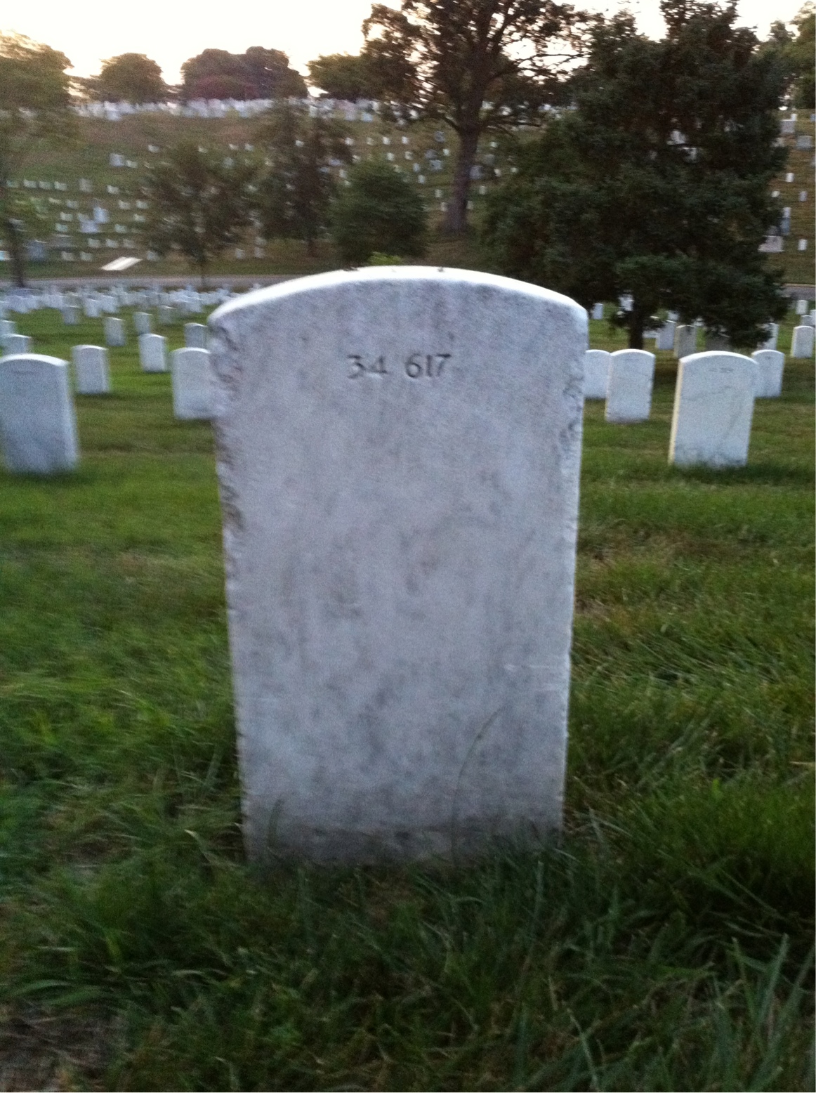 Back of headstone — Ethel Meloy
