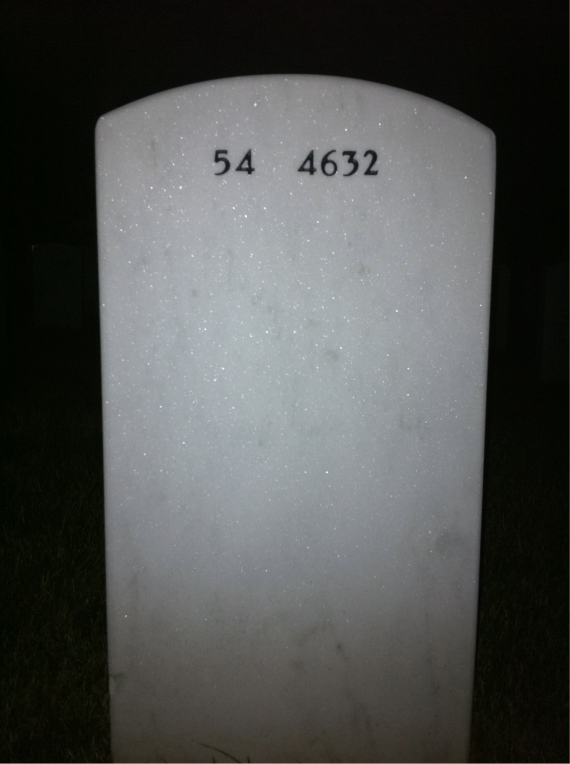 Back of headstone — James Jordan