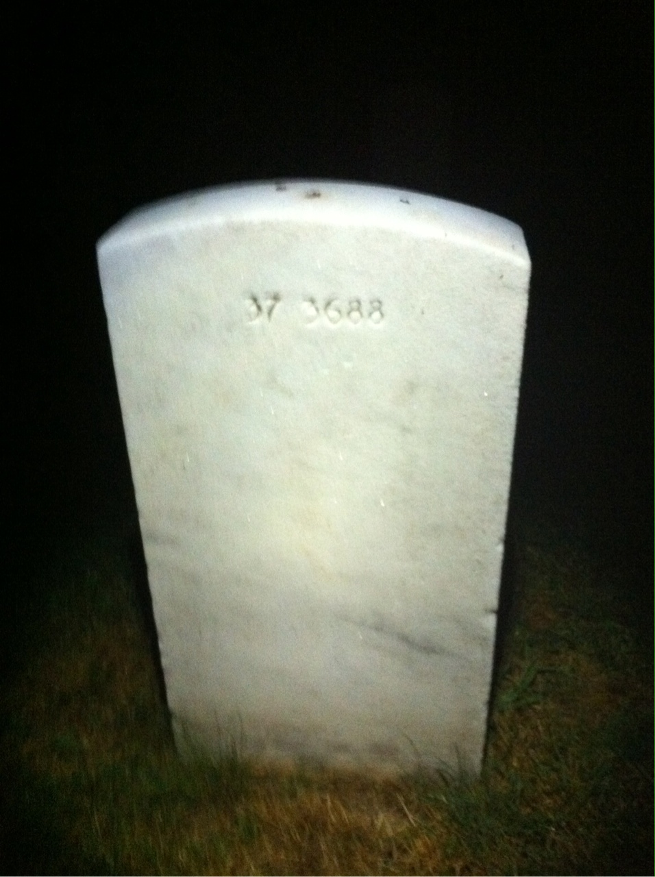 Back of headstone — John Moore
