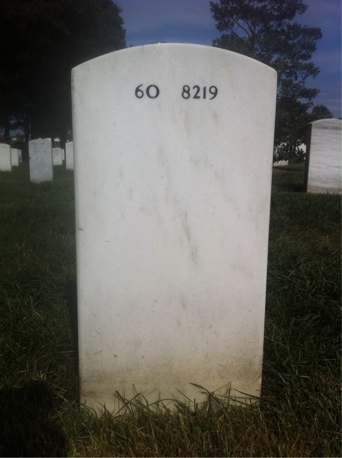 Back of headstone — Jeremy Campbell