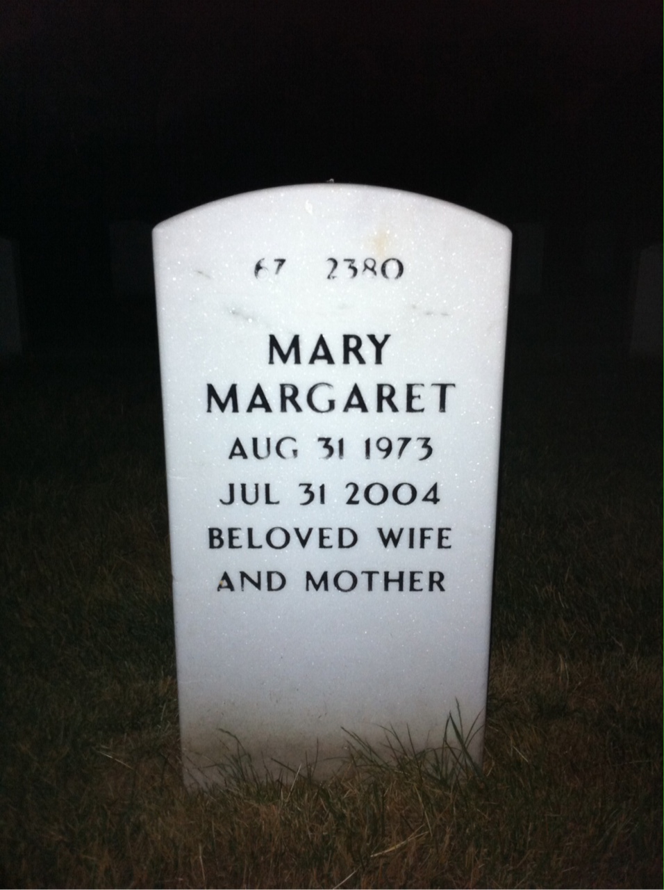 Back of headstone — Carmelo Caruana