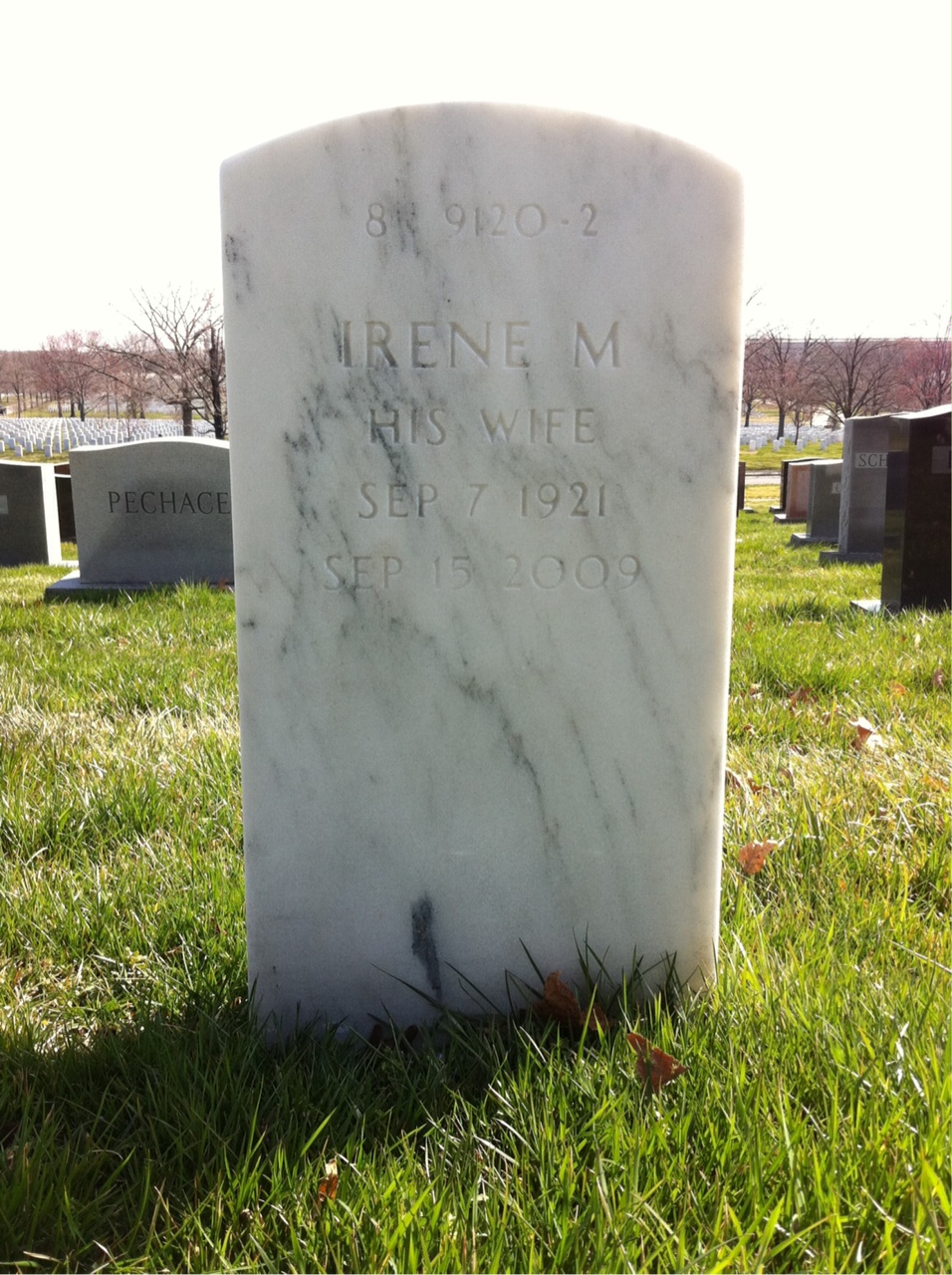 Back of headstone — Glenn Murphy