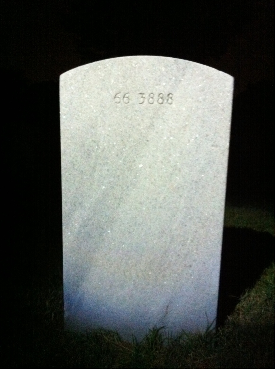 Back of headstone — Wayne Timothy Scott