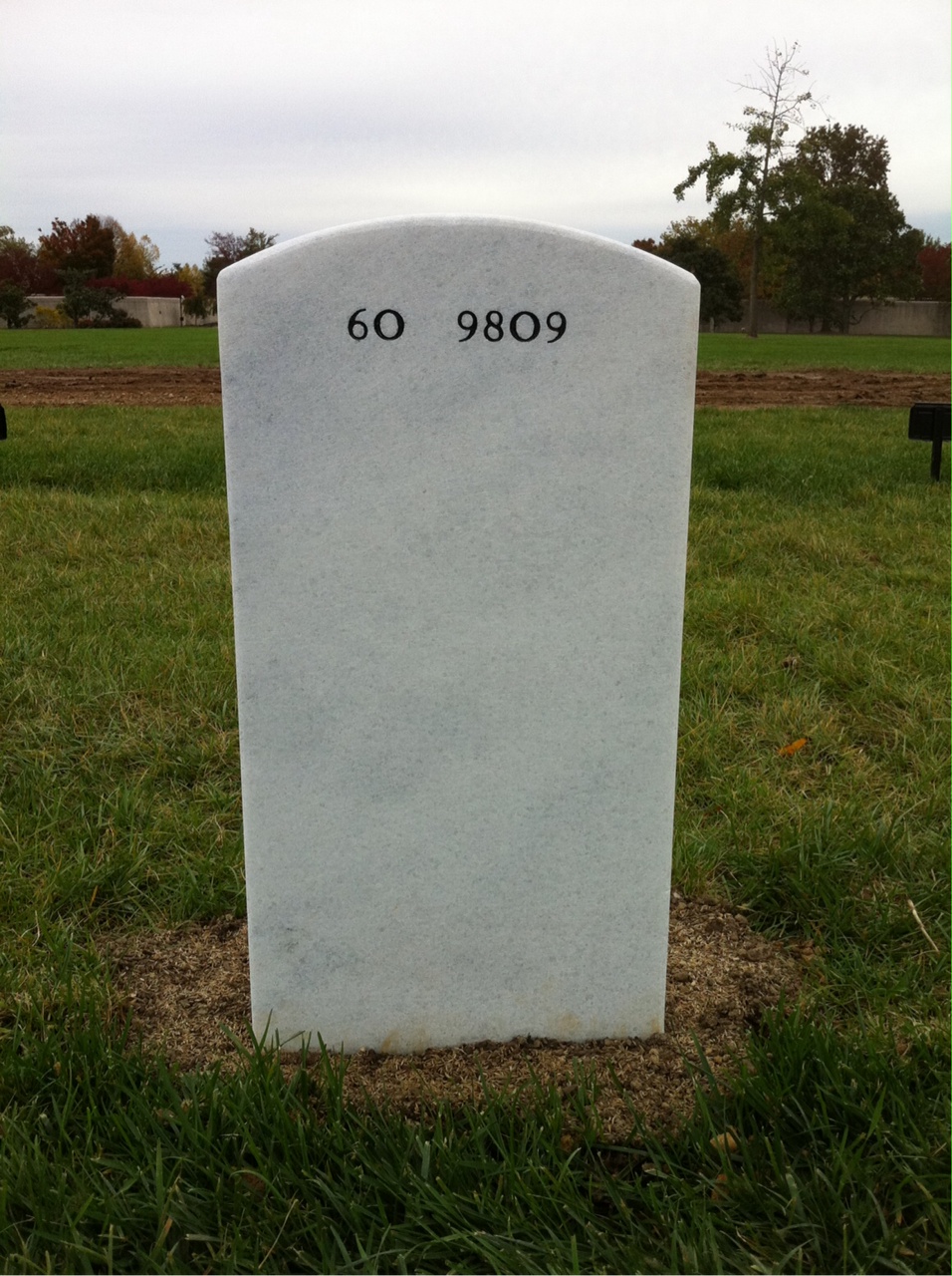 Back of headstone — David Anderson