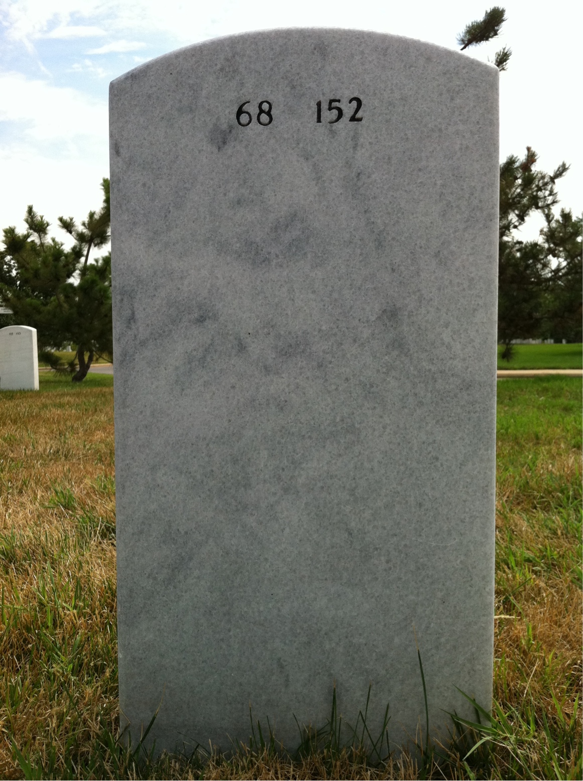 Back of headstone — Frank Spiegelberg