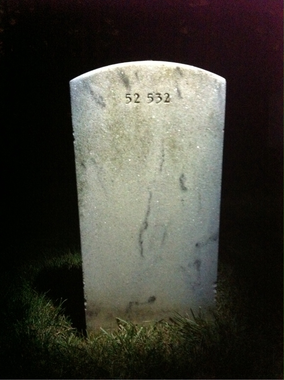 Back of headstone — Daniel Montgomery