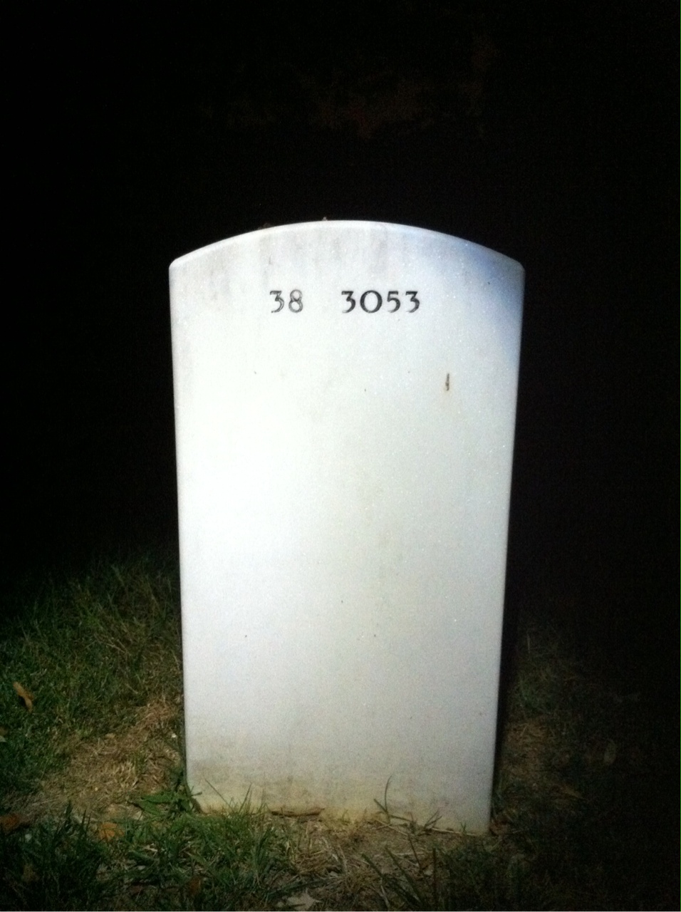 Back of headstone — Sylvester Pindroh