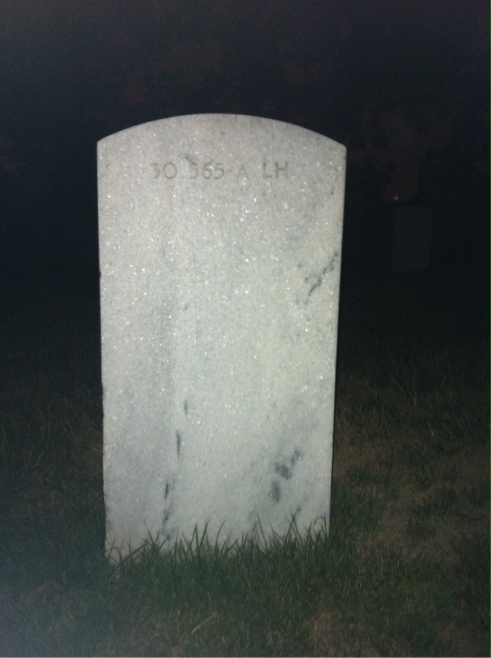 Back of headstone — Ilah Arnold