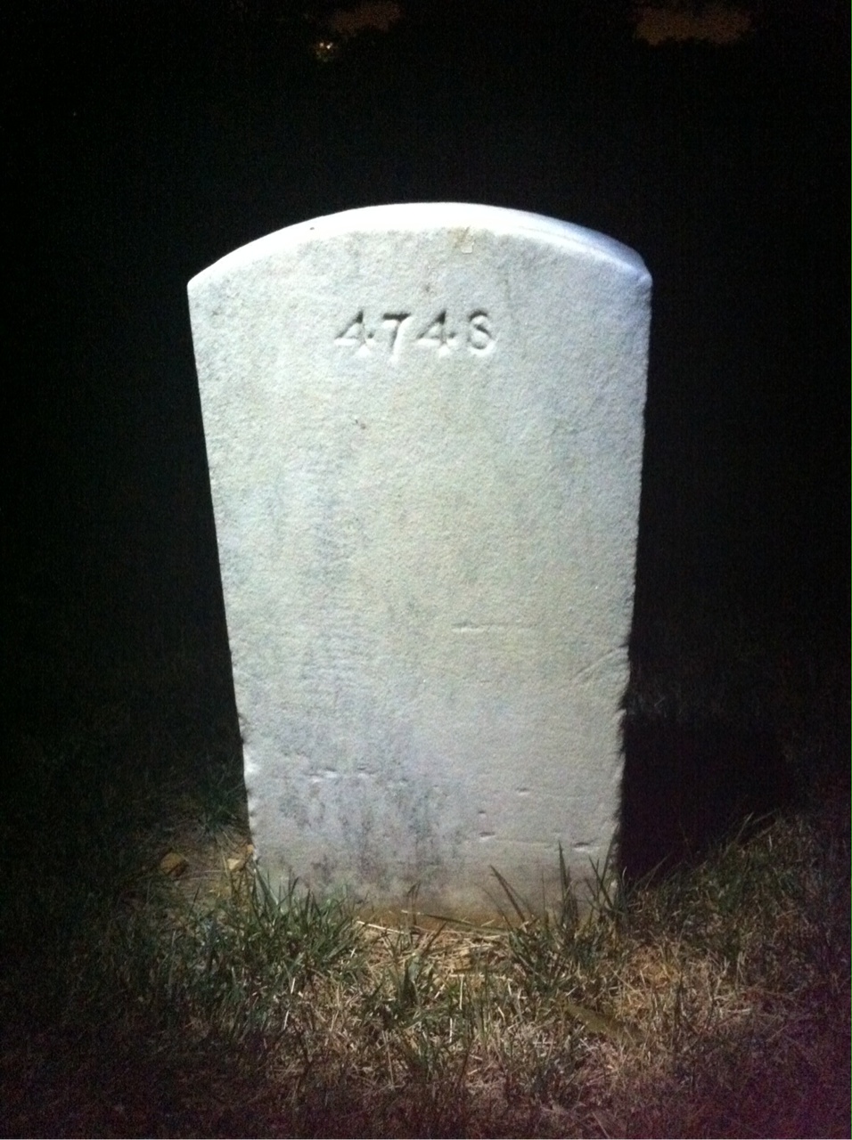 Back of headstone — Arthur Bainbridge
