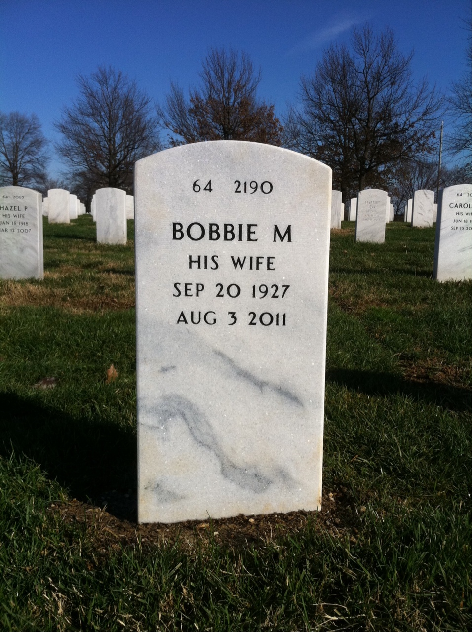 Back of headstone — William Morgan