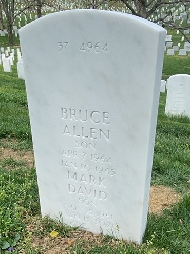 Back of headstone — Paul Thomas
